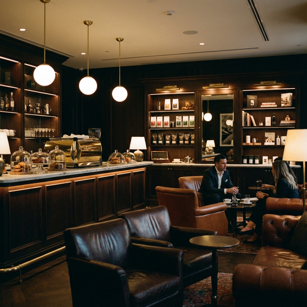Luxury cafe and lounge